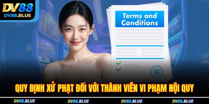 Quy định xử phạt đối với thành viên vi phạm nội quy Quy định xử phạt đối với thành viên vi phạm nội quy